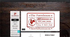Desktop Screenshot of eatatthefarmhouse.com